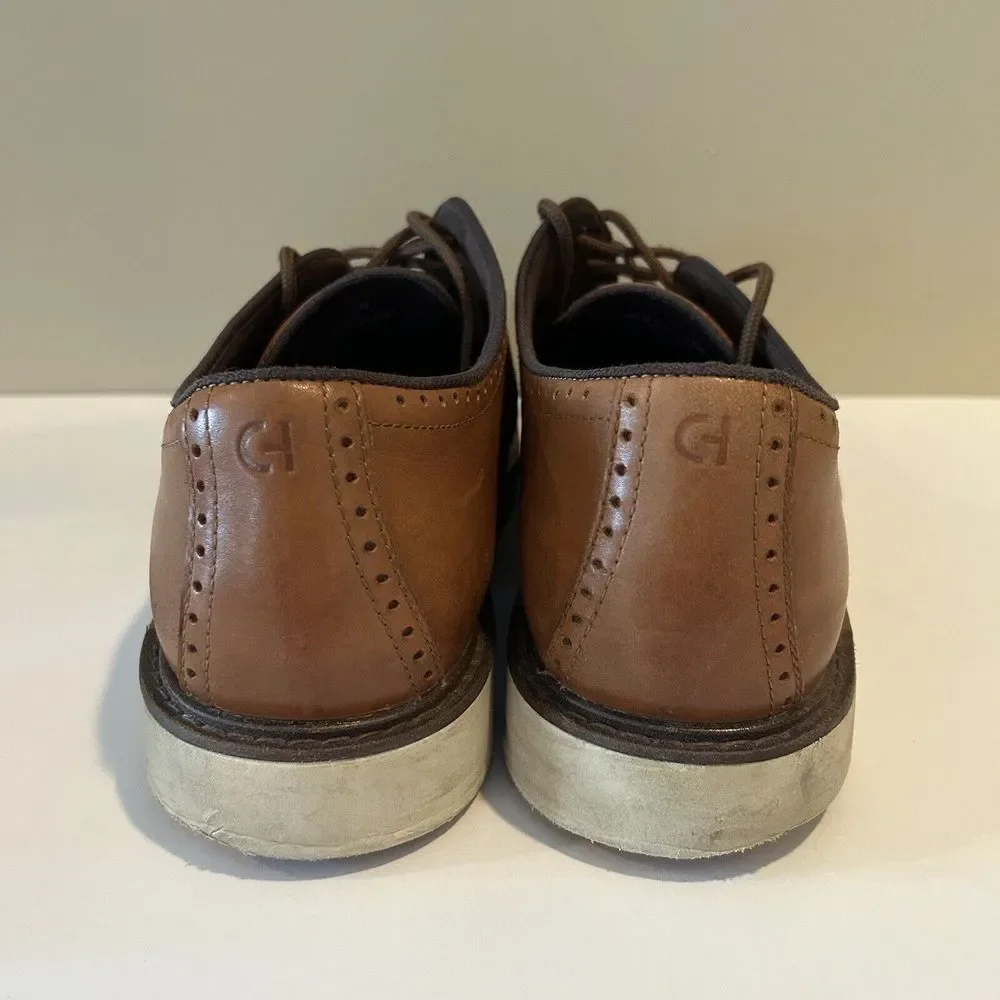 COLE HAAN Men GoTo Plain-Toe Ox Sz 12 M British Tan Brown Casual‎ Oxfords C34125